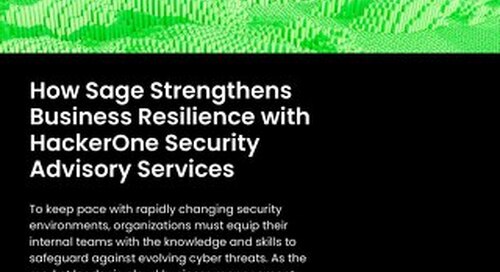 How Sage Strengthens Business Resilience with HackerOne Security Advisory Services